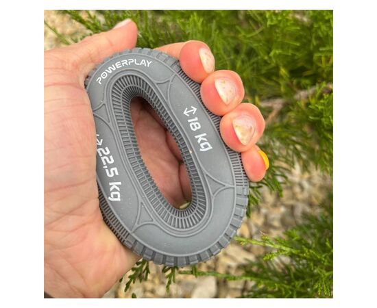 Эспандер PowerPlay PP-4330 Hand Grip Loops Medium 18-22,5 кг Сірий (PP_4330_Grey_(18-22.5kg)), изображение 4 Эспандер PowerPlay PP-4330 Hand Grip Loops Medium 18-22,5 кг Сірий (PP_4330_Grey_(18-22.5kg)), изображение 4