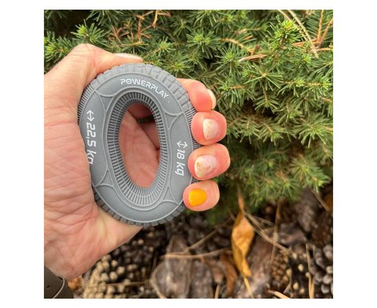 Эспандер PowerPlay PP-4330 Hand Grip Loops Medium 18-22,5 кг Сірий (PP_4330_Grey_(18-22.5kg)), изображение 7 Эспандер PowerPlay PP-4330 Hand Grip Loops Medium 18-22,5 кг Сірий (PP_4330_Grey_(18-22.5kg)), изображение 7
