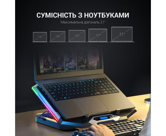 Подставка для ноутбука GamePro CP870, изображение 10 Подставка для ноутбука GamePro CP870, изображение 10