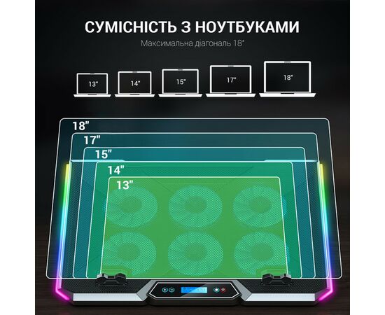 Подставка для ноутбука GamePro CP890, изображение 8 Подставка для ноутбука GamePro CP890, изображение 8
