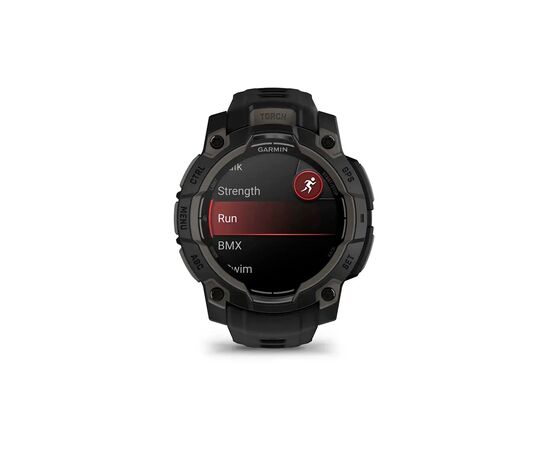 Смарт-часы Garmin Instinct 3, 45mm, AMOLED, Black Bezel with Black Band, GPS смарт-годинник (010-02936-00), изображение 4 Смарт-часы Garmin Instinct 3, 45mm, AMOLED, Black Bezel with Black Band, GPS смарт-годинник (010-02936-00), изображение 4