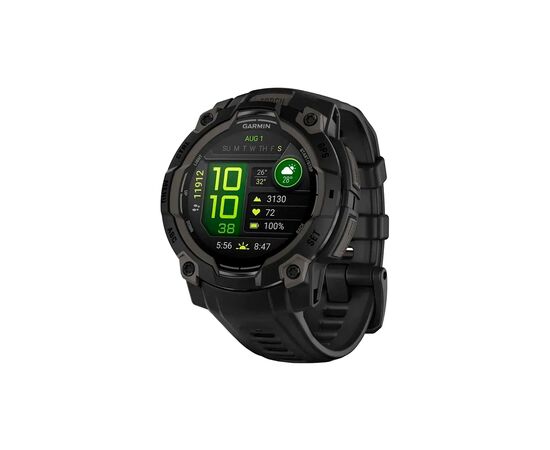 Смарт-годинник Garmin Instinct 3, 45mm, AMOLED, Black Bezel with Black Band, GPS смарт-годинник (010-02936-00)