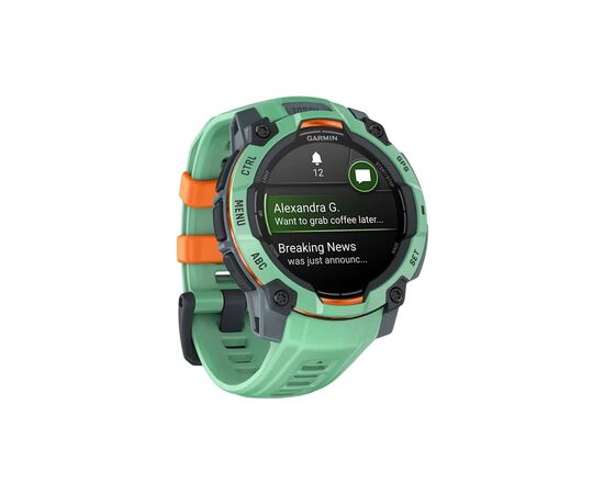 Смарт-годинник Garmin Instinct 3, 45mm, AMOLED, Neo Tropic Bezel w/Neo Tropic Bnd, GPS смарт-годинник (010-02936-01), зображення 3 Смарт-годинник Garmin Instinct 3, 45mm, AMOLED, Neo Tropic Bezel w/Neo Tropic Bnd, GPS смарт-годинник (010-02936-01), зображення 3