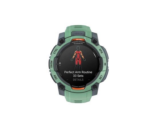 Смарт-годинник Garmin Instinct 3, 45mm, AMOLED, Neo Tropic Bezel w/Neo Tropic Bnd, GPS смарт-годинник (010-02936-01), зображення 7 Смарт-годинник Garmin Instinct 3, 45mm, AMOLED, Neo Tropic Bezel w/Neo Tropic Bnd, GPS смарт-годинник (010-02936-01), зображення 7