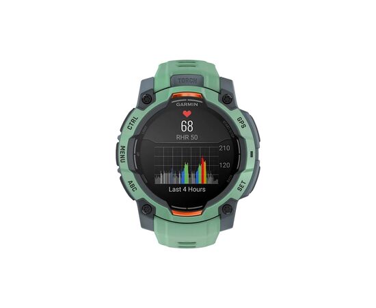 Смарт-годинник Garmin Instinct 3, 45mm, AMOLED, Neo Tropic Bezel w/Neo Tropic Bnd, GPS смарт-годинник (010-02936-01), зображення 9 Смарт-годинник Garmin Instinct 3, 45mm, AMOLED, Neo Tropic Bezel w/Neo Tropic Bnd, GPS смарт-годинник (010-02936-01), зображення 9