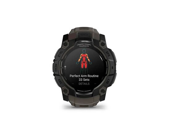 Смарт-часы Garmin Instinct 3, 50mm, AMOLED, Black Bezel with Charcoal Band, GPS смарт-годинник (010-03020-00), изображение 2 Смарт-часы Garmin Instinct 3, 50mm, AMOLED, Black Bezel with Charcoal Band, GPS смарт-годинник (010-03020-00), изображение 2
