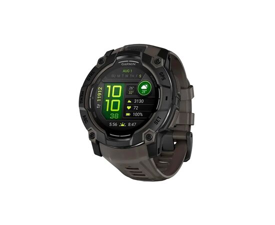 Смарт-годинник Garmin Instinct 3, 50mm, AMOLED, Black Bezel with Charcoal Band, GPS смарт-годинник (010-03020-00)