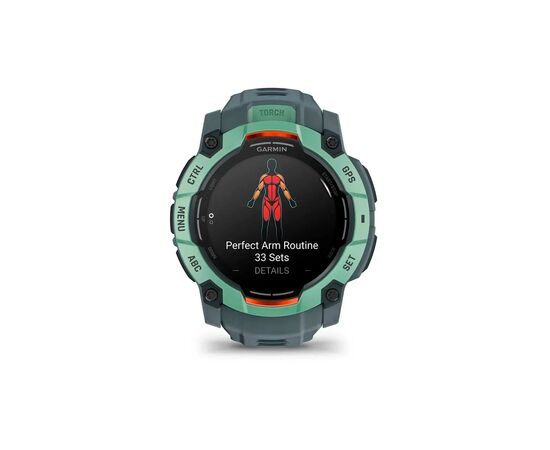Смарт-часы Garmin Instinct 3, 50mm, AMOLED, Neotropic Bezel with Twilight Band, GPS смарт-годинник (010-03020-01), изображение 3 Смарт-часы Garmin Instinct 3, 50mm, AMOLED, Neotropic Bezel with Twilight Band, GPS смарт-годинник (010-03020-01), изображение 3