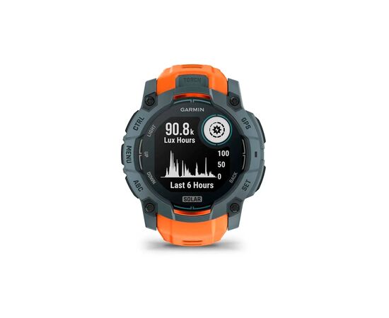 Смарт-часы Garmin Instinct 3, 50mm, Solar, Twilight Bezel w/Solstice Band, GPS смарт-годинник (010-02935-01), изображение 3 Смарт-часы Garmin Instinct 3, 50mm, Solar, Twilight Bezel w/Solstice Band, GPS смарт-годинник (010-02935-01), изображение 3