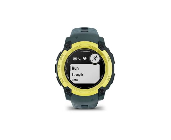Смарт-часы Garmin Instinct E, 40 mm, Electric Lime Bezel w/ Twilight Band, GPS смарт-годинник (010-02932-01), изображение 3 Смарт-часы Garmin Instinct E, 40 mm, Electric Lime Bezel w/ Twilight Band, GPS смарт-годинник (010-02932-01), изображение 3