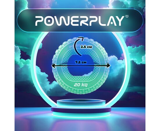 Эспандер PowerPlay PP-4333 Hand Grip Medium 20 кг Зелений (PP_4333_Green_20kg), изображение 8 Эспандер PowerPlay PP-4333 Hand Grip Medium 20 кг Зелений (PP_4333_Green_20kg), изображение 8
