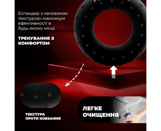 Эспандер PowerPlay PP-4338 Hand Grip Hard 30 кг Чорний (PP_4338_Black_30kg), изображение 7 Эспандер PowerPlay PP-4338 Hand Grip Hard 30 кг Чорний (PP_4338_Black_30kg), изображение 7