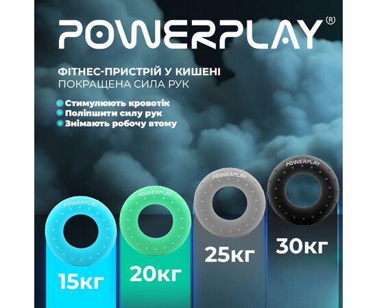 Эспандер PowerPlay PP-4338 Hand Grip Medium 20 кг Зелений (PP_4338_Green_20kg), изображение 10