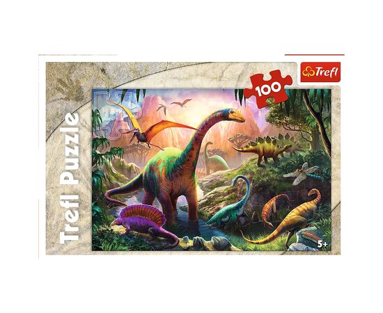 Пазл Trefl Динозавры 100 элементов (5900511162776), изображение 2 Пазл Trefl Динозавры 100 элементов (5900511162776), изображение 2