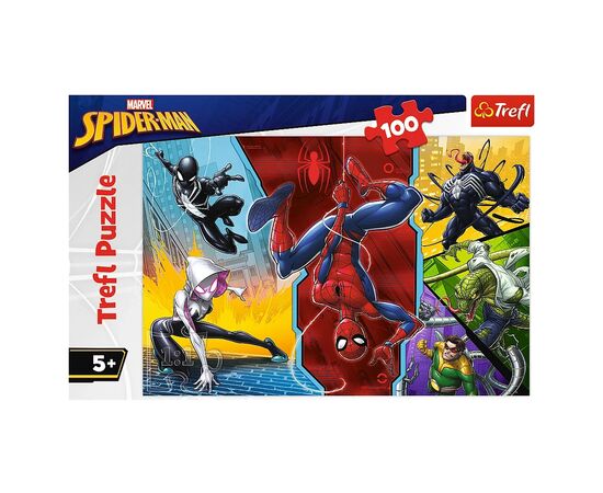 Пазл Trefl Spiderman Вверх ногами 100 элементов (5900511163476), изображение 2 Пазл Trefl Spiderman Вверх ногами 100 элементов (5900511163476), изображение 2