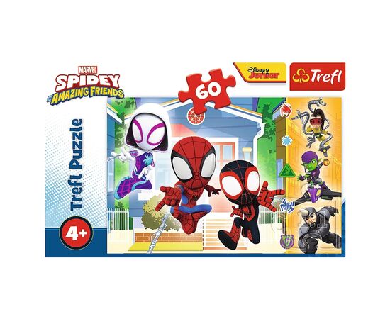 Пазл Trefl Spiderman В мире Спайдея 60 элементов (5900511173710), изображение 3 Пазл Trefl Spiderman В мире Спайдея 60 элементов (5900511173710), изображение 3