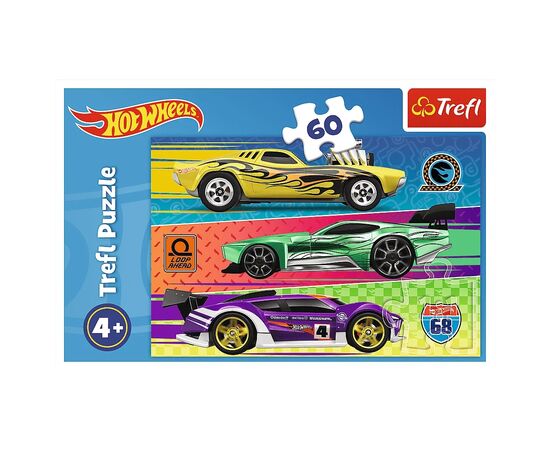 Пазл Trefl Hot Wheels Гонка 60 элементов (5900511173895), изображение 3 Пазл Trefl Hot Wheels Гонка 60 элементов (5900511173895), изображение 3