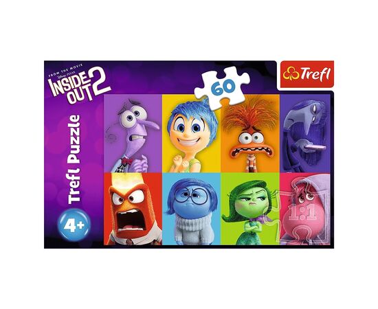 Пазл Trefl Inside Out 2 Знай свои эмоции 60 элементов (5900511173970), изображение 3 Пазл Trefl Inside Out 2 Знай свои эмоции 60 элементов (5900511173970), изображение 3