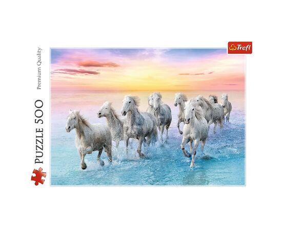 Пазл Trefl Галоп белых лошадей 500 элементов (5900511372892), изображение 2 Пазл Trefl Галоп белых лошадей 500 элементов (5900511372892), изображение 2