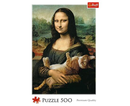 Пазл Trefl Мона Лиза и мурлыкающий котенок 500 элементов (5900511372946), изображение 2 Пазл Trefl Мона Лиза и мурлыкающий котенок 500 элементов (5900511372946), изображение 2
