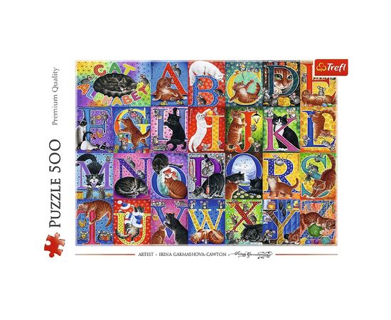 Пазл Trefl Кошачья азбука 500 элементов (5900511375275), изображение 3 Пазл Trefl Кошачья азбука 500 элементов (5900511375275), изображение 3
