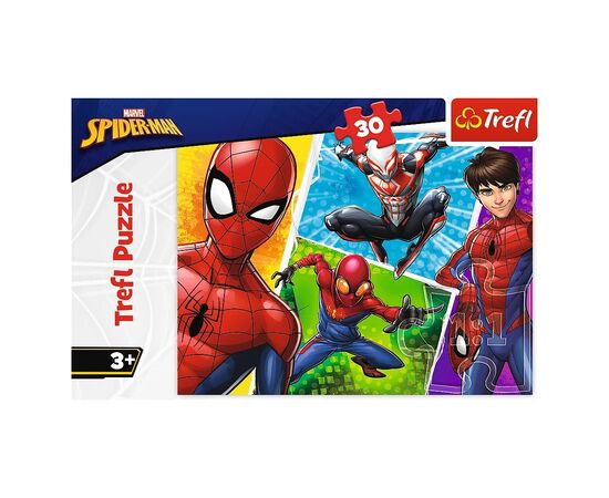Пазл Trefl Spiderman Людина-павук і Мігель 30 елементів (5900511182422), зображення 2 Пазл Trefl Spiderman Людина-павук і Мігель 30 елементів (5900511182422), зображення 2