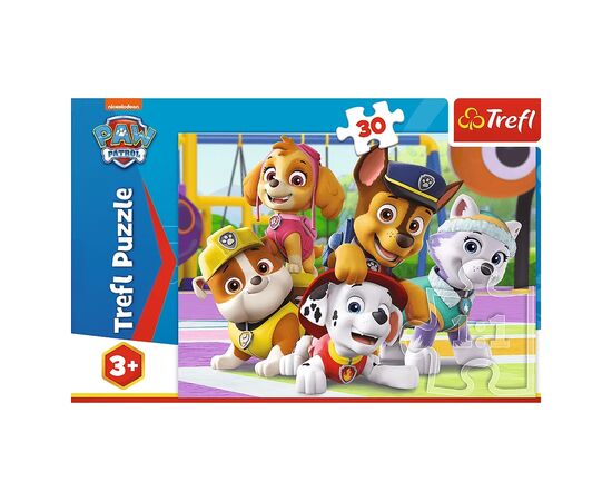 Пазл Trefl Paw Patrol Щенячий патруль всегда вовремя 30 элементов (5900511182866), изображение 3 Пазл Trefl Paw Patrol Щенячий патруль всегда вовремя 30 элементов (5900511182866), изображение 3