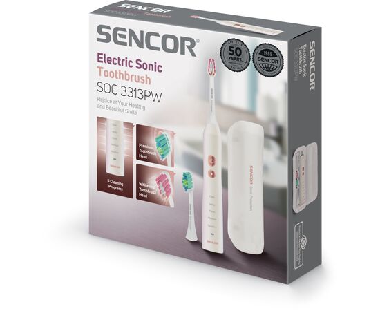Электрическая зубная щетка Sencor SOC 3313PW (SOC3313PW), изображение 10 Электрическая зубная щетка Sencor SOC 3313PW (SOC3313PW), изображение 10