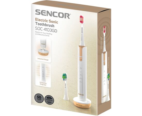 Електрична зубна щітка Sencor SOC 4103GD (SOC4103GD), зображення 4 Електрична зубна щітка Sencor SOC 4103GD (SOC4103GD), зображення 4
