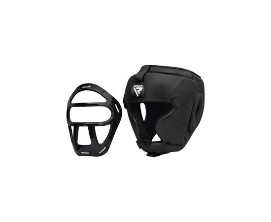 Боксерский шлем RDX T1 Grill Full Black S (HGR-T1FB-S), изображение 6 Боксерский шлем RDX T1 Grill Full Black S (HGR-T1FB-S), изображение 6