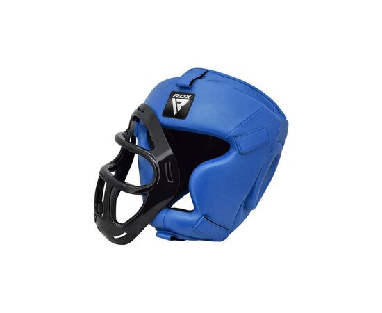 Боксерский шлем RDX T1 Grill Full Blue M (HGR-T1FU-M), изображение 6 Боксерский шлем RDX T1 Grill Full Blue M (HGR-T1FU-M), изображение 6