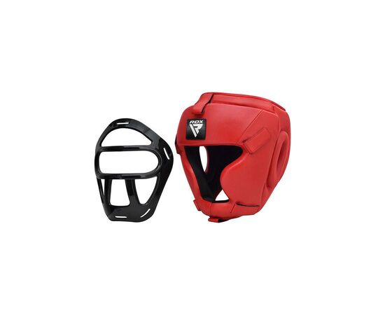 Боксерський шолом RDX T1 Grill Full Red L (HGR-T1FR-L), зображення 3 Боксерський шолом RDX T1 Grill Full Red L (HGR-T1FR-L), зображення 3