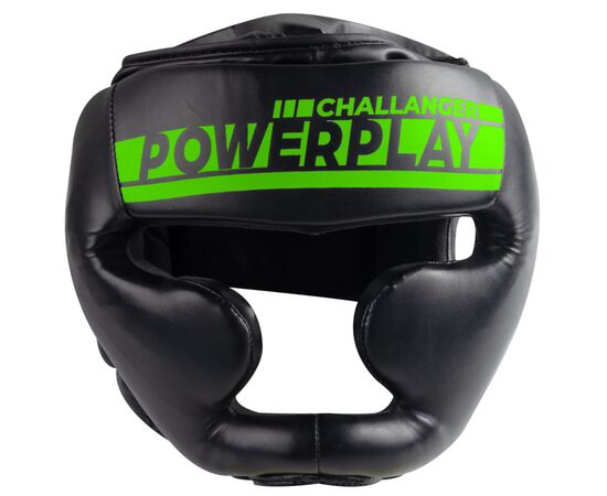 Боксерский шлем PowerPlay 3048 Чорно-Зелений S (PP_3048_S_Bl/Green), изображение 4