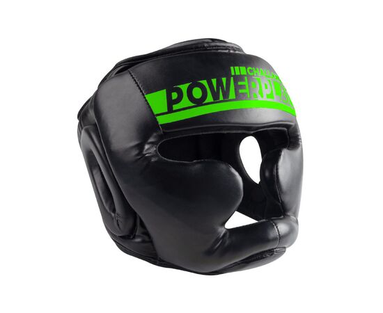 Боксерский шлем PowerPlay 3048 Чорно-Зелений S (PP_3048_S_Bl/Green)