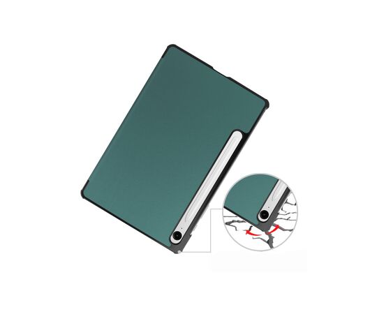 Чехол для планшета BeCover Smart Case Samsung Galaxy Tab S10 FE (SM-X520/SM-X526) 10.9" Dark Green (713275), изображение 4 Чехол для планшета BeCover Smart Case Samsung Galaxy Tab S10 FE (SM-X520/SM-X526) 10.9" Dark Green (713275), изображение 4