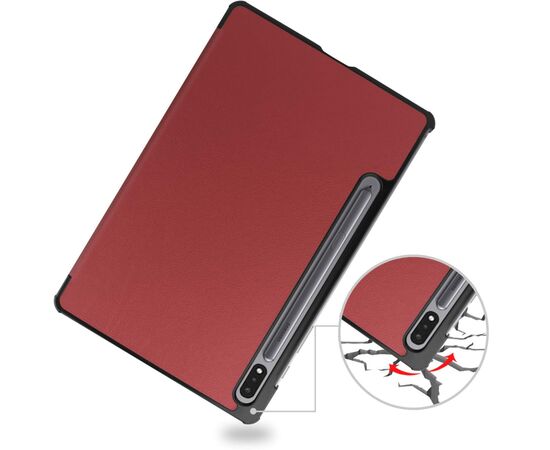 Чехол для планшета BeCover Smart Case Samsung Galaxy Tab S10 FE (SM-X520/SM-X526) 10.9" Red Wine (713281), изображение 3 Чехол для планшета BeCover Smart Case Samsung Galaxy Tab S10 FE (SM-X520/SM-X526) 10.9" Red Wine (713281), изображение 3