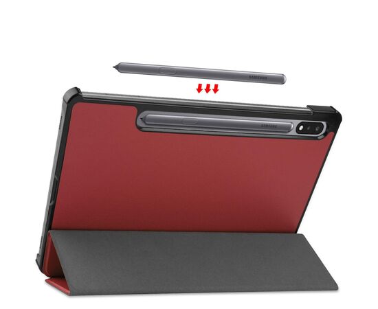 Чехол для планшета BeCover Smart Case Samsung Galaxy Tab S10 FE (SM-X520/SM-X526) 10.9" Red Wine (713281), изображение 4 Чехол для планшета BeCover Smart Case Samsung Galaxy Tab S10 FE (SM-X520/SM-X526) 10.9" Red Wine (713281), изображение 4