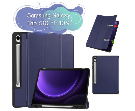 Чохол до планшета BeCover Flexible TPU Mate Samsung Galaxy Tab S10 FE (SM-X520/SM-X526) 10.9" Deep Blue (713264)