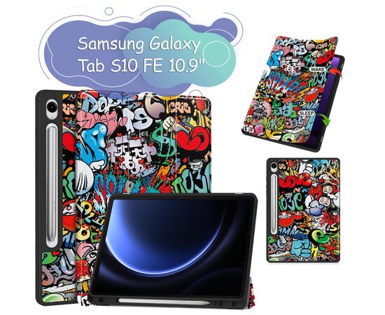 Чохол до планшета BeCover Flexible TPU Mate Samsung Galaxy Tab S10 FE (SM-X520/SM-X526) 10.9" Graffiti (713270)