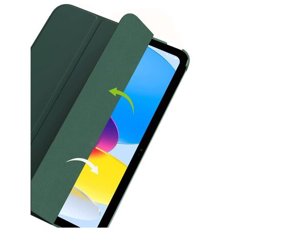 Чохол до планшета BeCover Tri Fold Hard Apple iPad 10.9" (2022/2024)/iPad (А16) 2025 11" Dark Green (713319), зображення 2 Чохол до планшета BeCover Tri Fold Hard Apple iPad 10.9" (2022/2024)/iPad (А16) 2025 11" Dark Green (713319), зображення 2