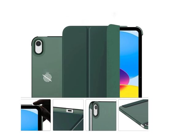 Чохол до планшета BeCover Tri Fold Hard Apple iPad 10.9" (2022/2024)/iPad (А16) 2025 11" Dark Green (713319), зображення 3 Чохол до планшета BeCover Tri Fold Hard Apple iPad 10.9" (2022/2024)/iPad (А16) 2025 11" Dark Green (713319), зображення 3