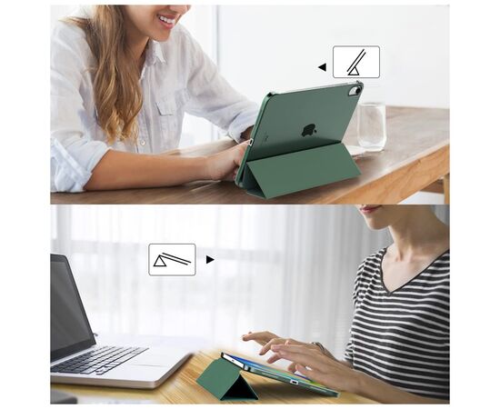 Чохол до планшета BeCover Tri Fold Hard Apple iPad 10.9" (2022/2024)/iPad (А16) 2025 11" Dark Green (713319), зображення 5 Чохол до планшета BeCover Tri Fold Hard Apple iPad 10.9" (2022/2024)/iPad (А16) 2025 11" Dark Green (713319), зображення 5