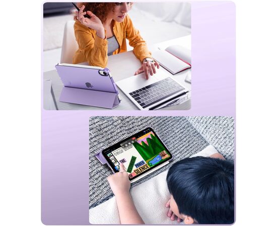 Чехол для планшета BeCover Tri Fold Hard Apple iPad 10.9" (2022/2024)/iPad (А16) 2025 11" Purple (713321), изображение 6 Чехол для планшета BeCover Tri Fold Hard Apple iPad 10.9" (2022/2024)/iPad (А16) 2025 11" Purple (713321), изображение 6