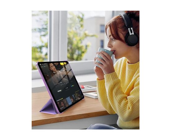 Чехол для планшета BeCover Tri Fold Hard Apple iPad 10.9" (2022/2024)/iPad (А16) 2025 11" Purple (713321), изображение 7 Чехол для планшета BeCover Tri Fold Hard Apple iPad 10.9" (2022/2024)/iPad (А16) 2025 11" Purple (713321), изображение 7