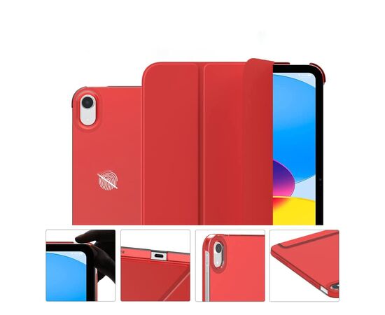 Чехол для планшета BeCover Tri Fold Hard Apple iPad 10.9" (2022/2024)/iPad (А16) 2025 11" Red (713320), изображение 3 Чехол для планшета BeCover Tri Fold Hard Apple iPad 10.9" (2022/2024)/iPad (А16) 2025 11" Red (713320), изображение 3