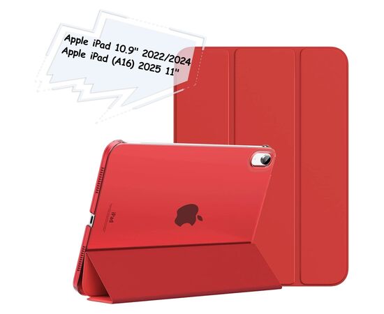 Чохол до планшета BeCover Tri Fold Hard Apple iPad 10.9" (2022/2024)/iPad (А16) 2025 11" Red (713320)