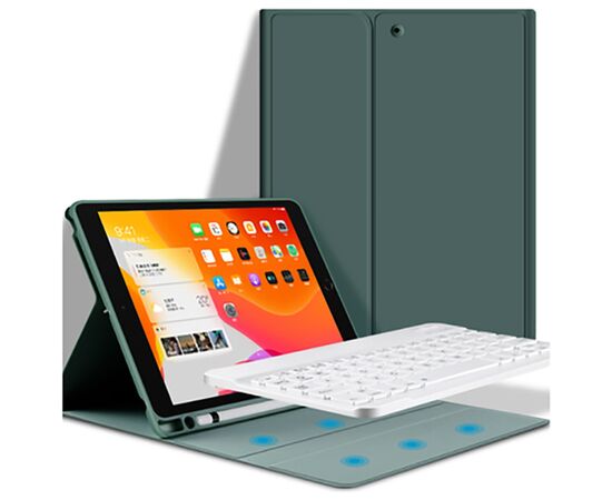 Чохол до планшета BeCover with keyboard Apple iPad Air 13" M2/M3 (2024/2025) Dark Green (711455), зображення 2 Чохол до планшета BeCover with keyboard Apple iPad Air 13" M2/M3 (2024/2025) Dark Green (711455), зображення 2