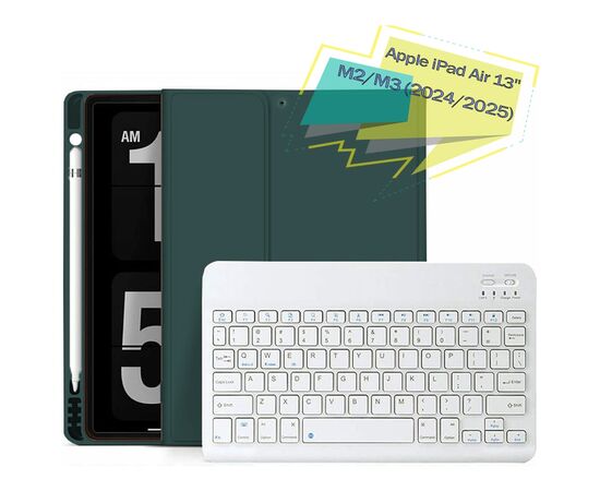 Чохол до планшета BeCover with keyboard Apple iPad Air 13" M2/M3 (2024/2025) Dark Green (711455)