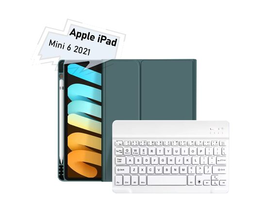 Чохол до планшета BeCover with keyboard Apple iPad Mini 6 2021 Dark Green (712987)