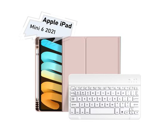 Чехол для планшета BeCover with keyboard Apple iPad Mini 6 2021 Pink (712990)